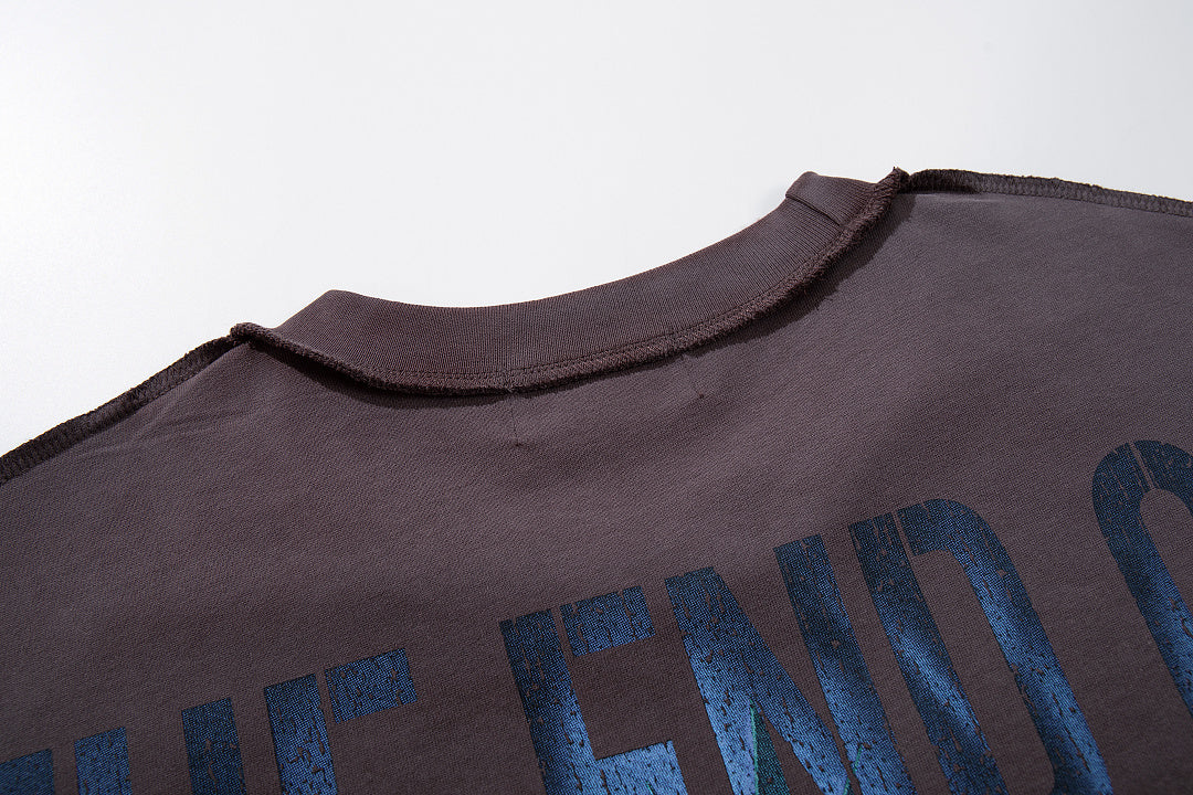 Rare Peace Echo Vintage Rhinestone Street Graphic Oversized Tee