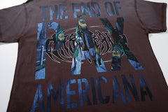 Rare Peace Echo Vintage Rhinestone Street Graphic Oversized Tee