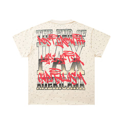 Rare Peace Coastal Vintage Crystal Graphic Oversized Tee