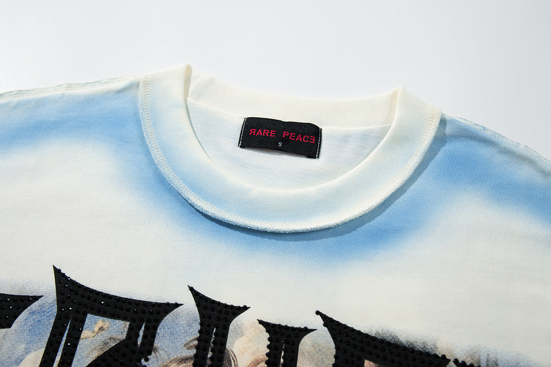 Rare Peace Desert Fade Rhinestone Relaxed Graphic Tee
