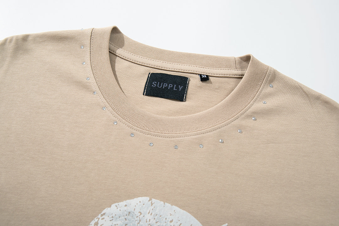 Supply Varsity Rush Rhinestone Graphic Tee