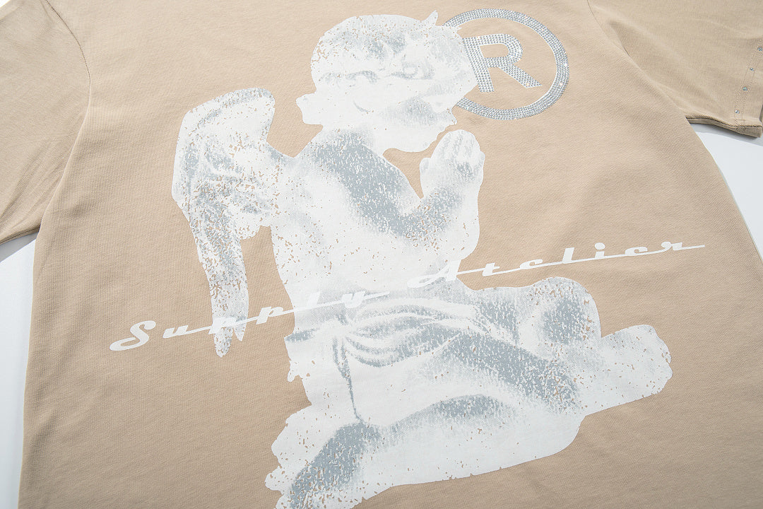 Supply Varsity Rush Rhinestone Graphic Tee