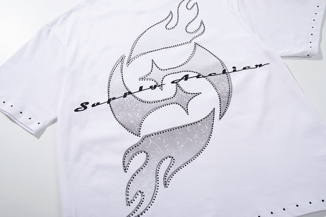 Supply West Coast Luxe Rhinestone Graphic Tee