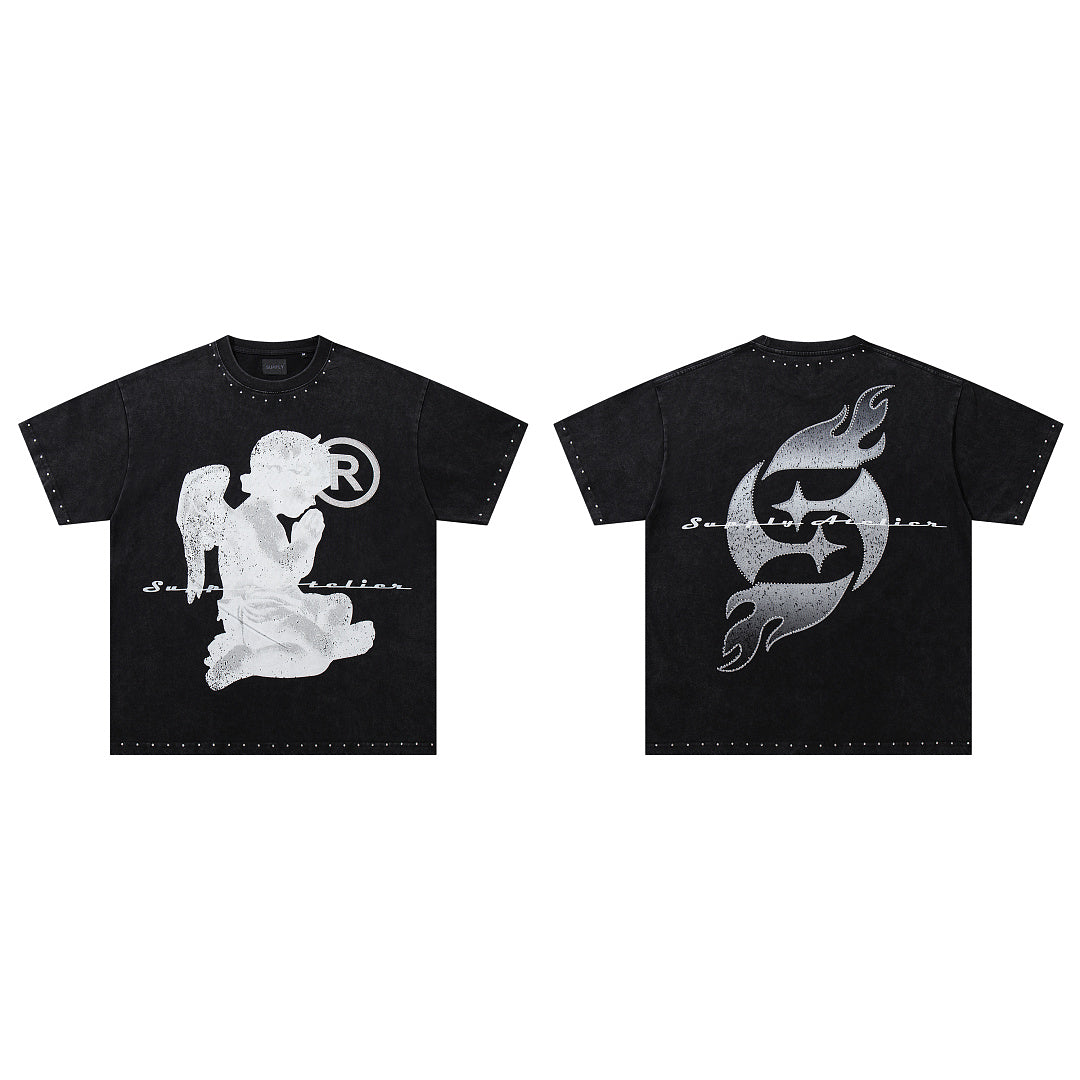 Supply Underground Rhinestone Street Graphic Tee