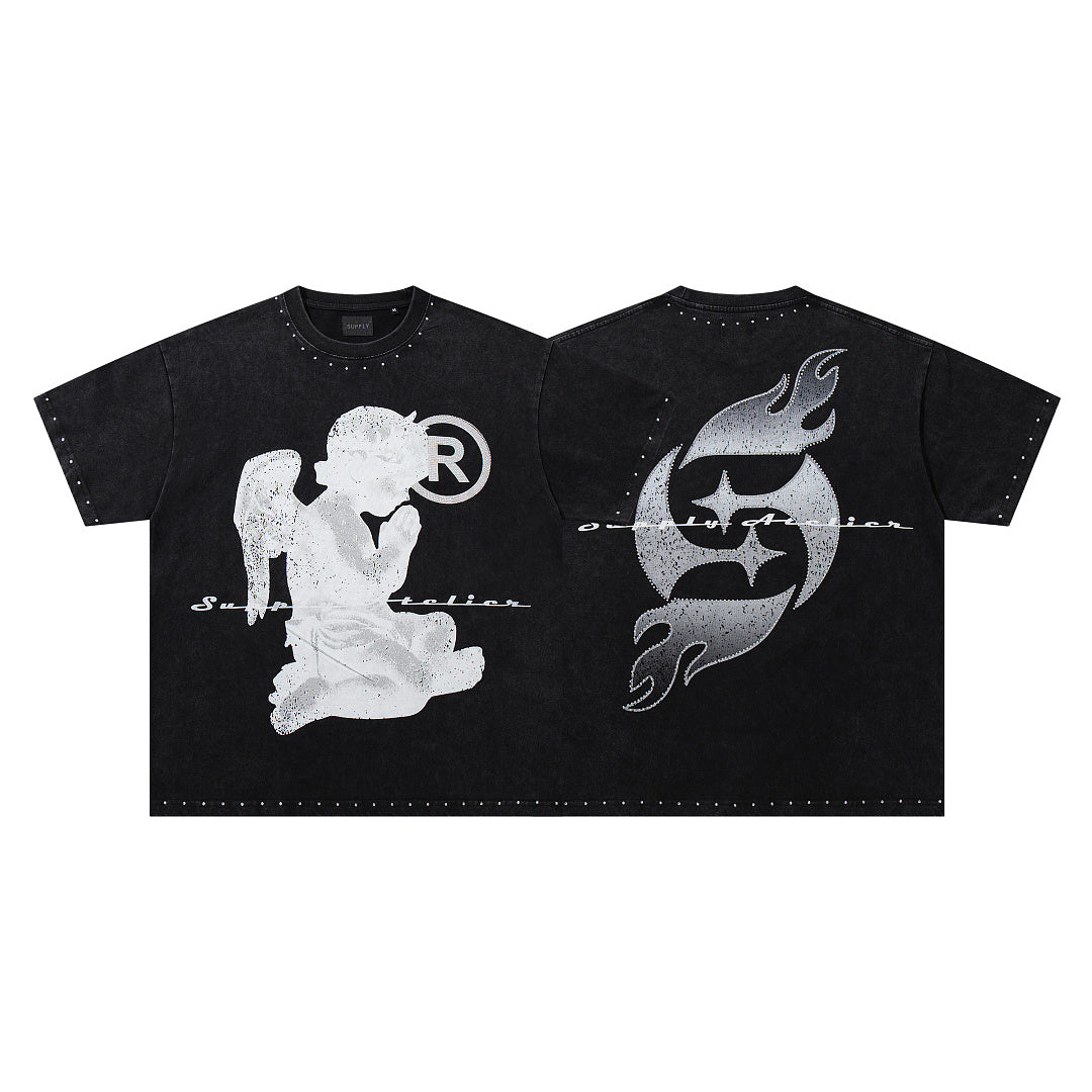 Supply Underground Rhinestone Street Graphic Tee