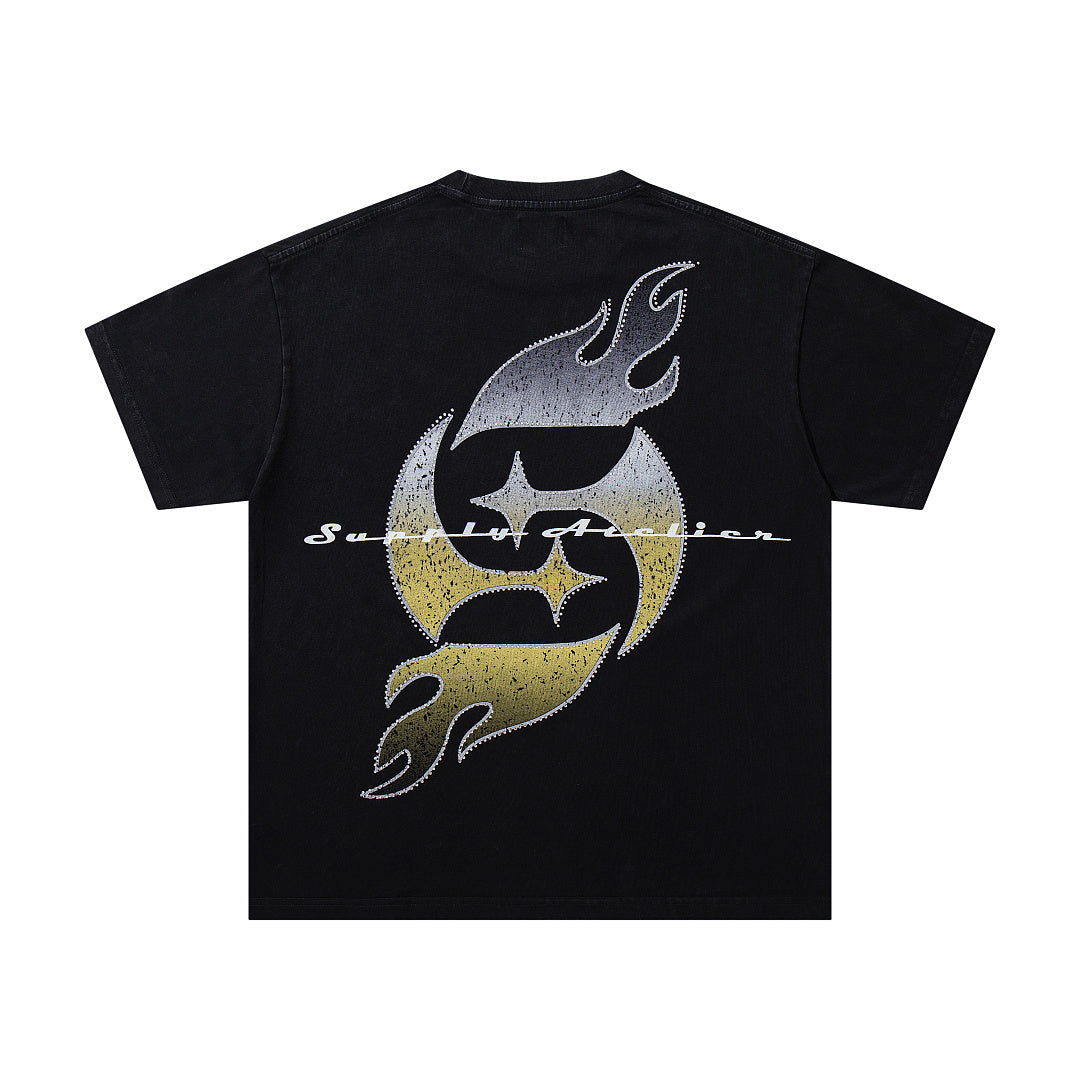 Supply Chrome District Rhinestone Graphic Tee