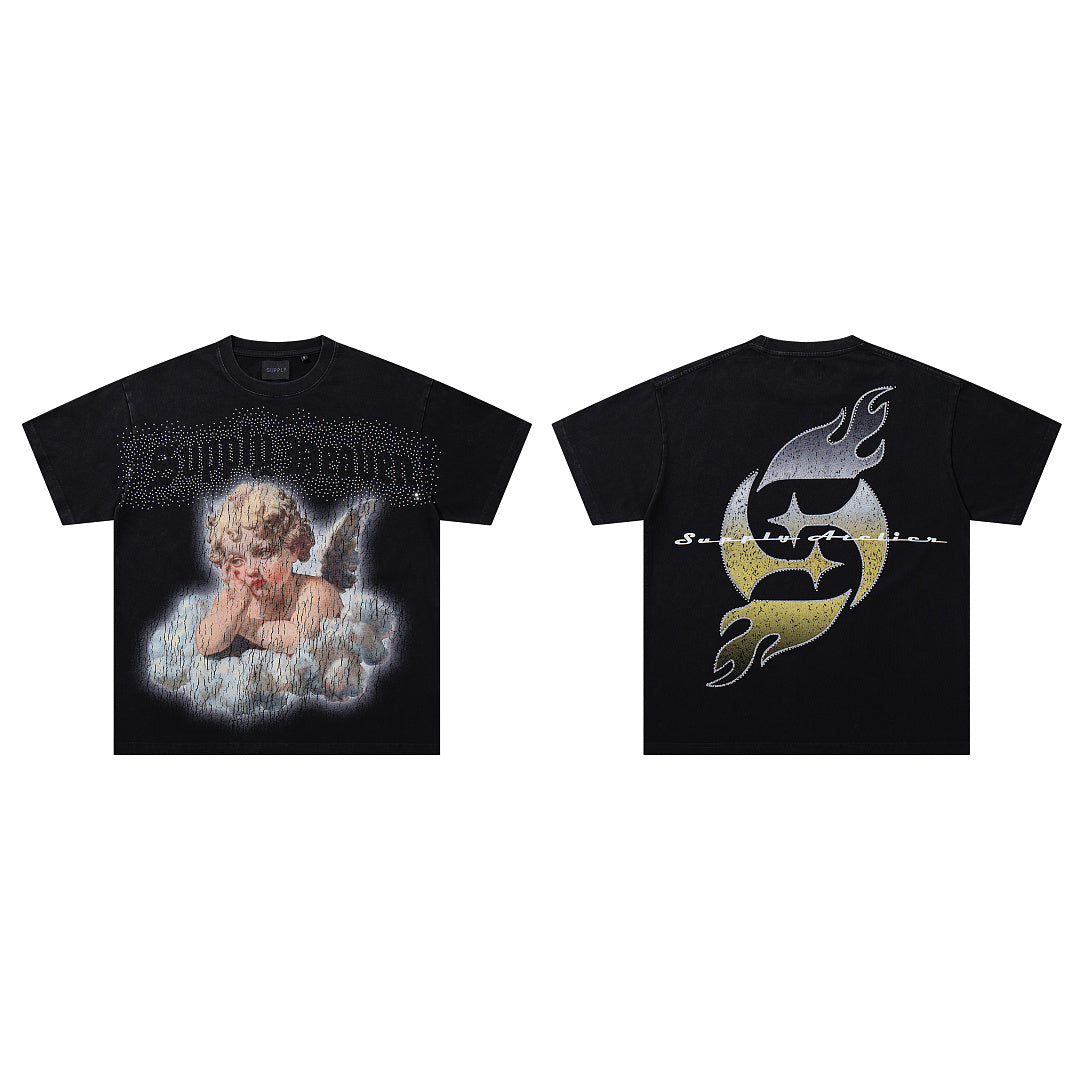 Supply Chrome District Rhinestone Graphic Tee