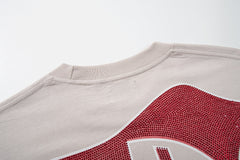 Supply Street Crest Rhinestone Graphic Oversized Tee