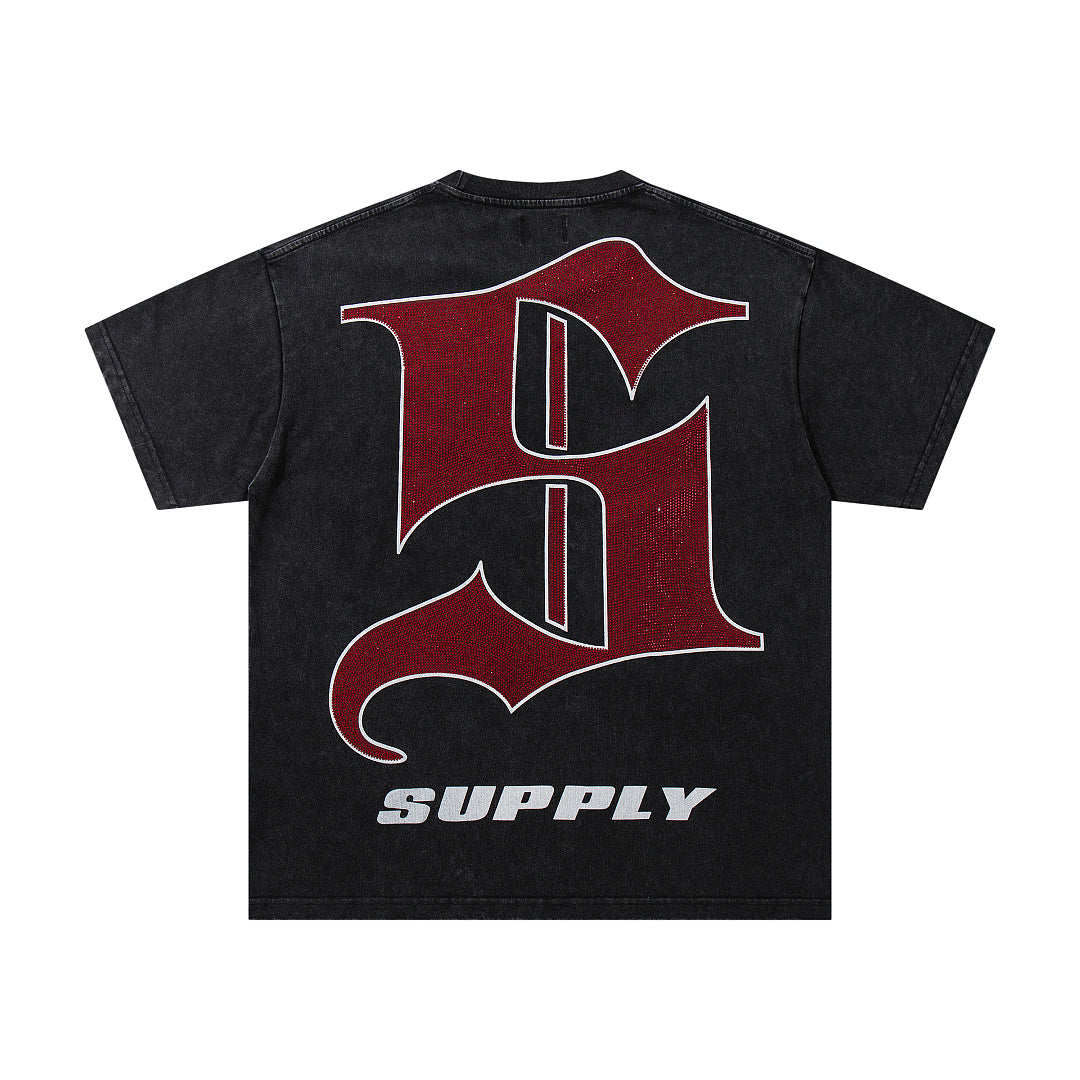 Supply Urban Legacy Rhinestone Oversized Graphic Tee