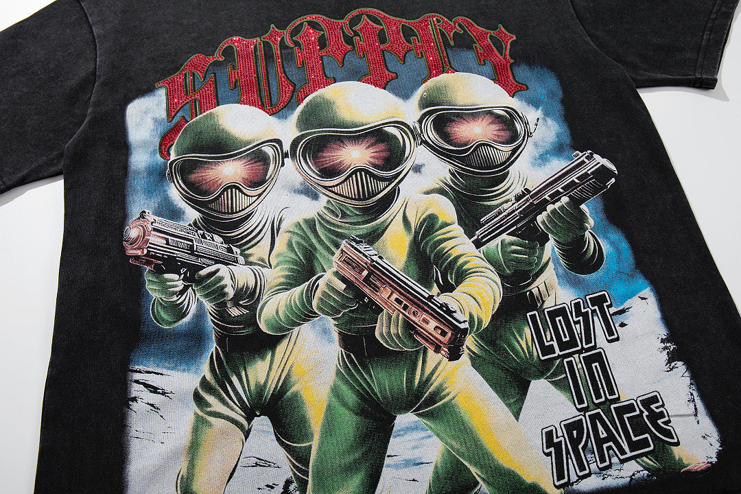 Supply Urban Legacy Rhinestone Oversized Graphic Tee