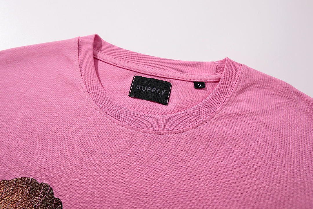 Supply Street Theory Rhinestone Graphic Oversized Tee