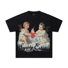 Supply Streetwave Rhinestone Graphic Oversized Tee