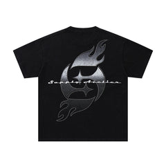 Supply Streetwave Rhinestone Graphic Oversized Tee