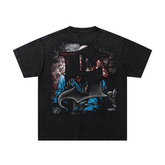 Supply Street Division Rhinestone Graphic Oversized Tee