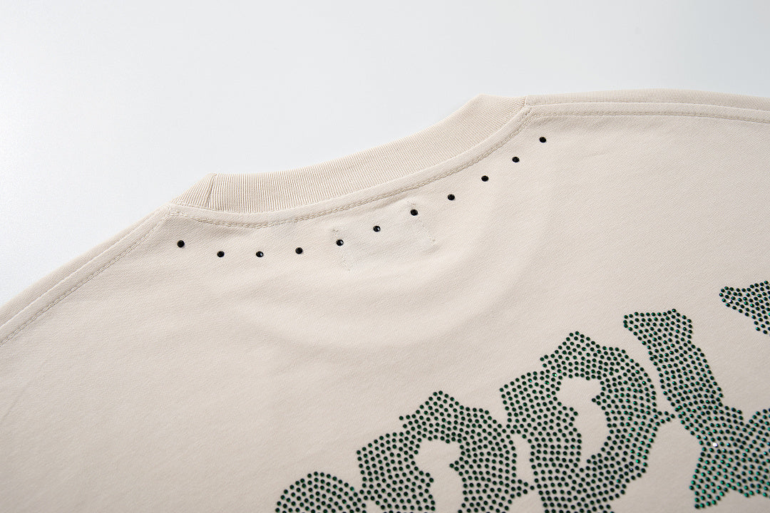 Supply Midnight Code Rhinestone Graphic Oversized Tee