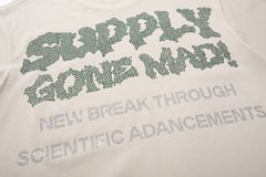 Supply Midnight Code Rhinestone Graphic Oversized Tee