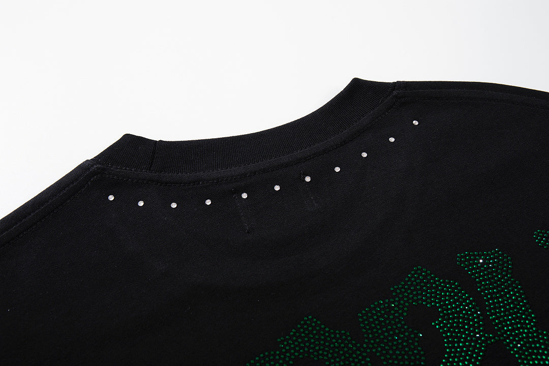 Supply Street Signal Rhinestone Graphic Oversized Tee