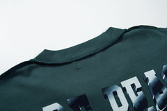Rare Peace Vintage Rhinestone Graphic Oversized Street T-Shirt