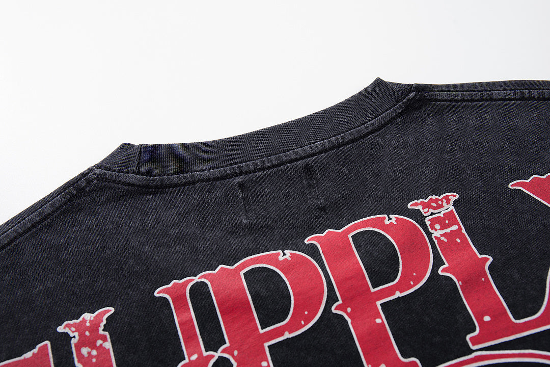Supply Rebel Rhinestone Graphic Oversized Street Tee