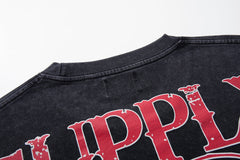 Supply Rebel Rhinestone Graphic Oversized Street Tee