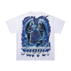 Supply Afterdark Rhinestone Graphic Oversized Tee