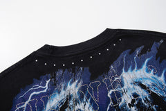 Supply Boulevard Crystal Graphic Oversized Tee