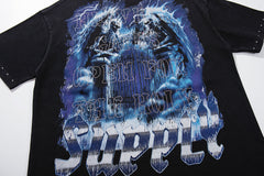 Supply Boulevard Crystal Graphic Oversized Tee