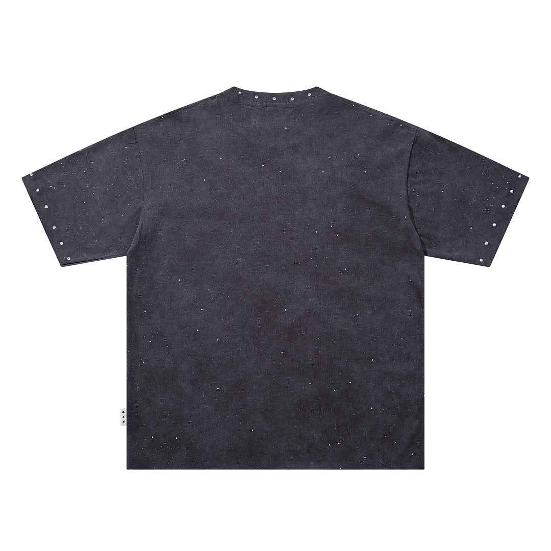 BKYS Urban Legend Portrait Rhinestone Washed Graphic Tee
