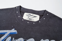 BKYS Urban Legend Portrait Rhinestone Washed Graphic Tee