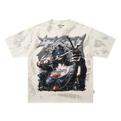 BKYS Urban Vintage Portrait Rhinestone Statement Graphic Tee