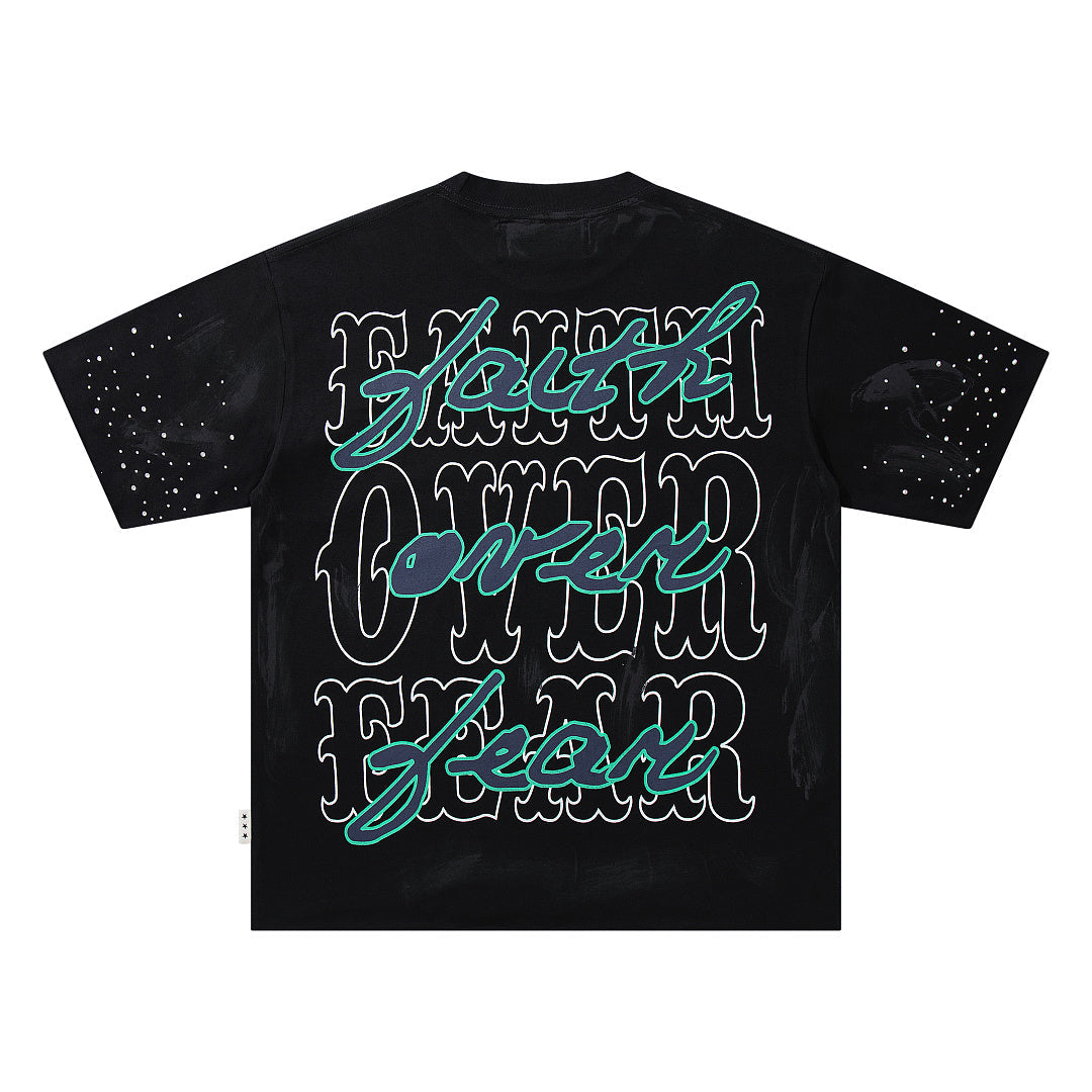 BKYS Retro Portrait Crystal Accent Streetwear Graphic Tee