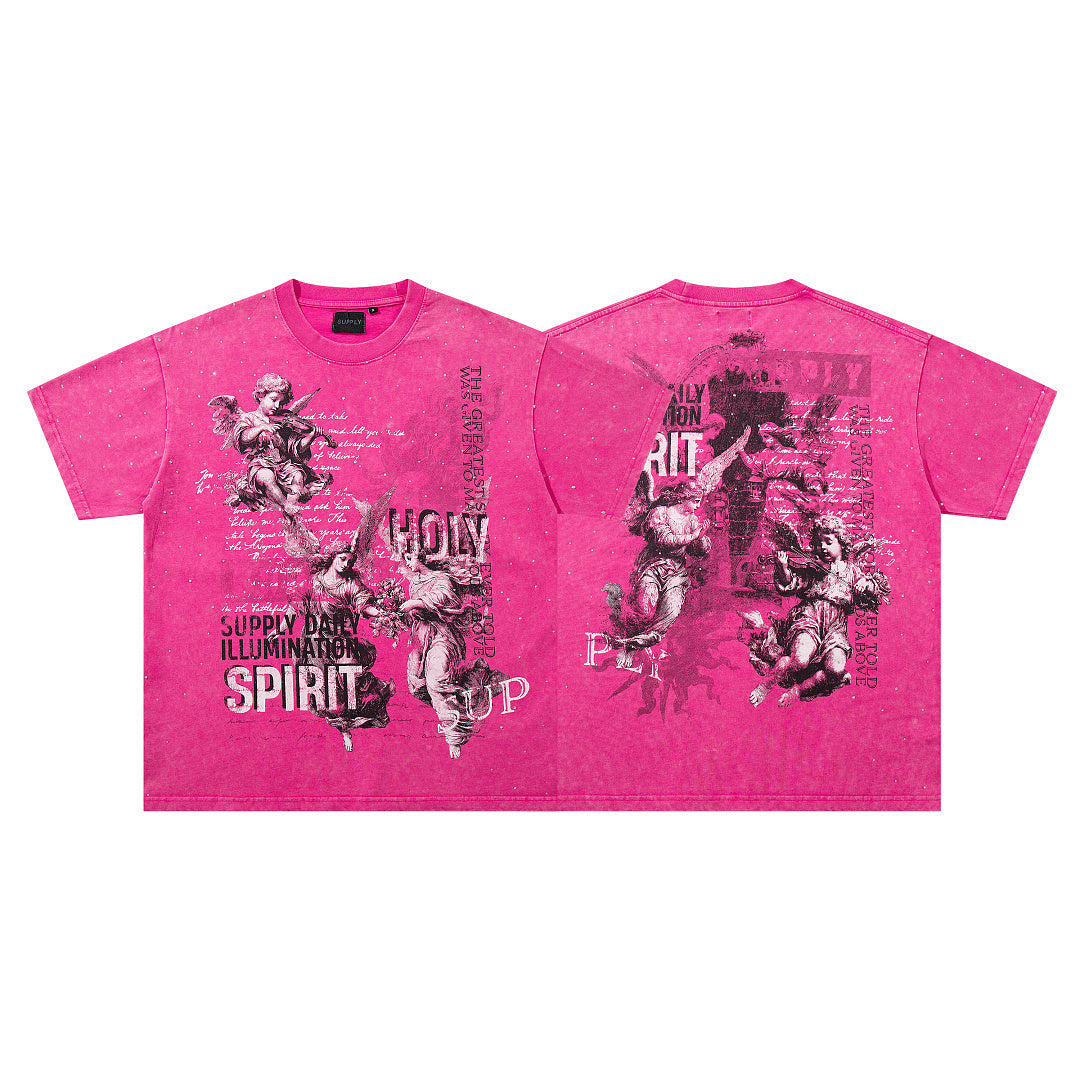 Supply Streetline Rhinestone Graphic Oversized Tee
