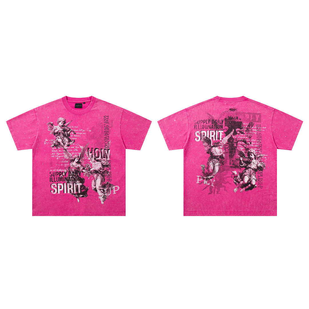 Supply Streetline Rhinestone Graphic Oversized Tee