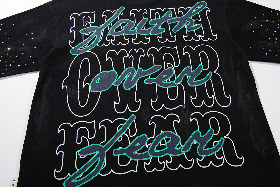 BKYS Retro Portrait Crystal Accent Streetwear Graphic Tee