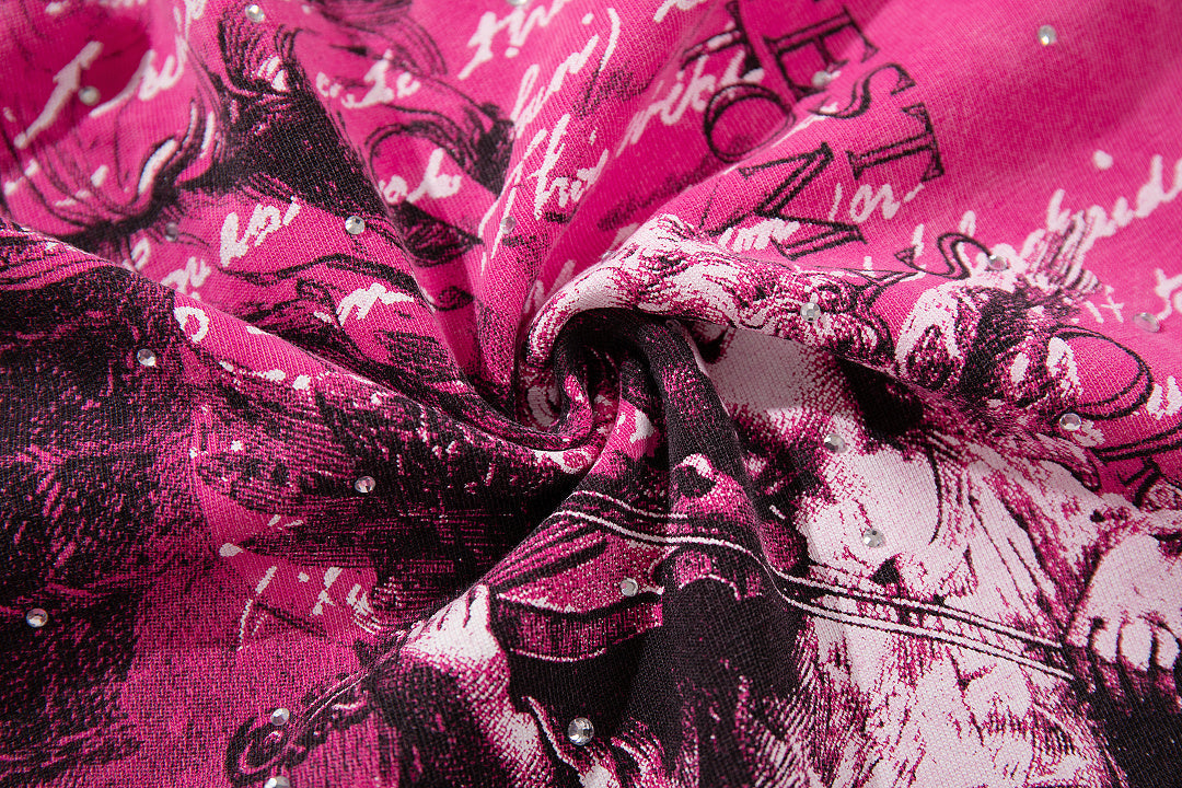 Supply Streetline Rhinestone Graphic Oversized Tee