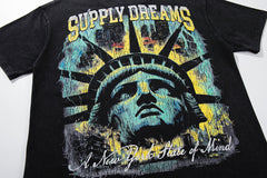 Supply Street Archive Rhinestone Graphic Oversized Tee