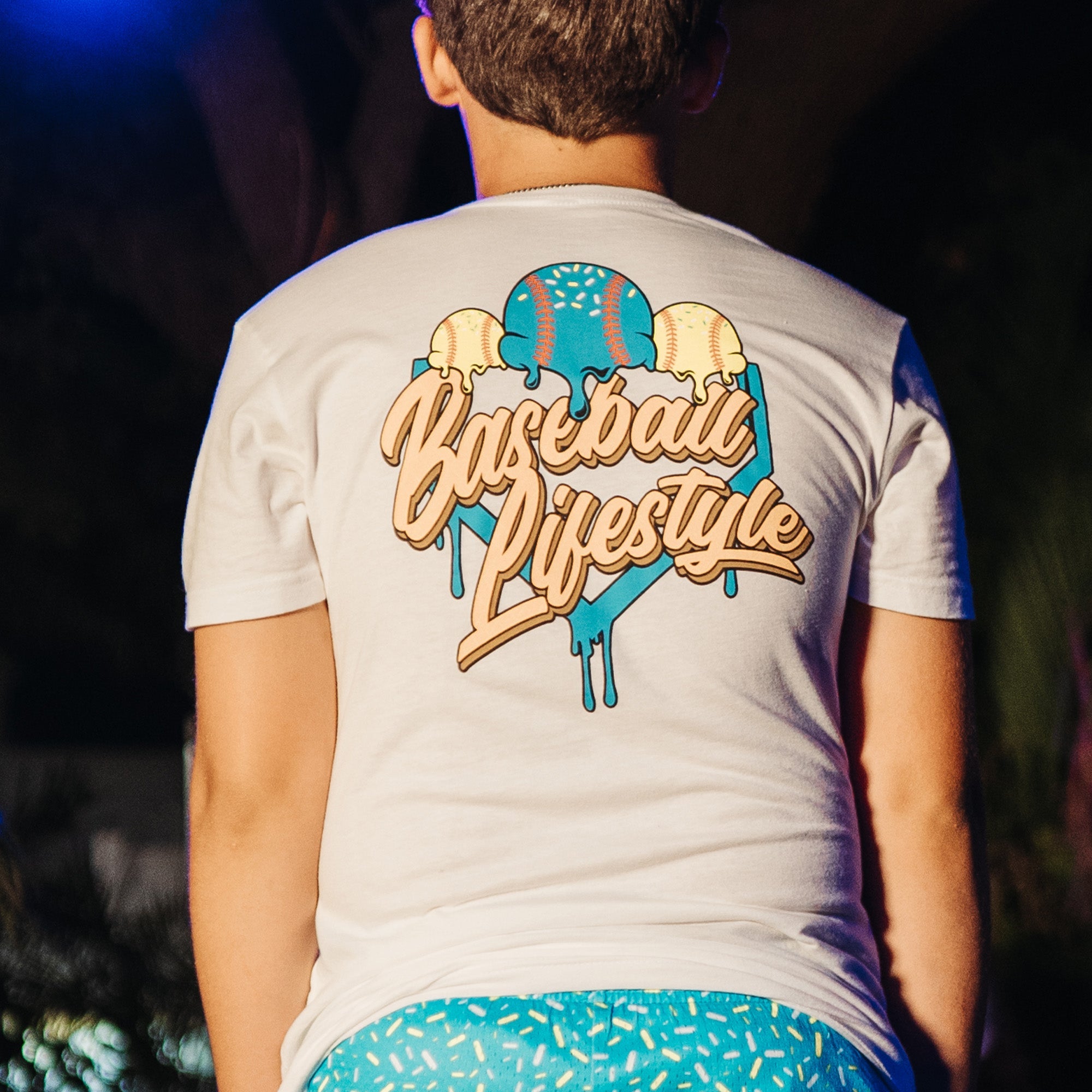 Ice Cream Youth Tee - Blueberry Lemonade