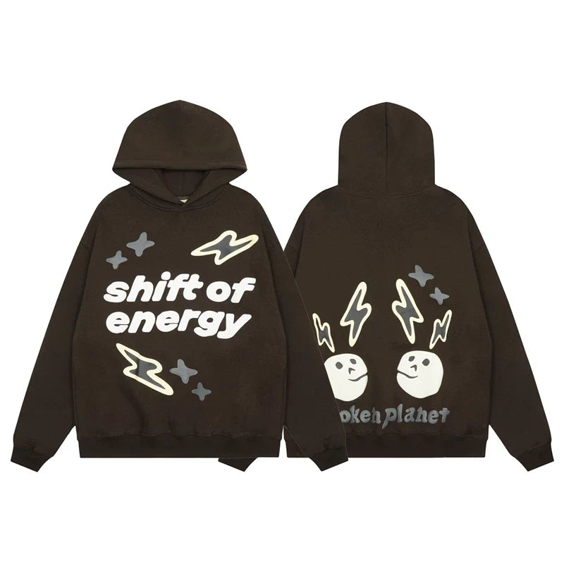 Broken Planet Graphic Urban Hoodie