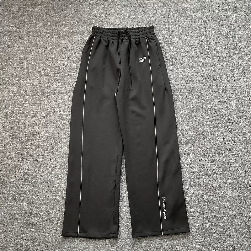 Broken planet  loose cotton straight leg sports