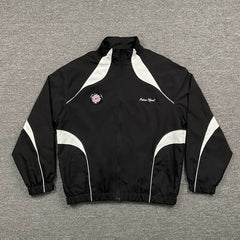Broken Planet Color Block Embroidered Windbreaker