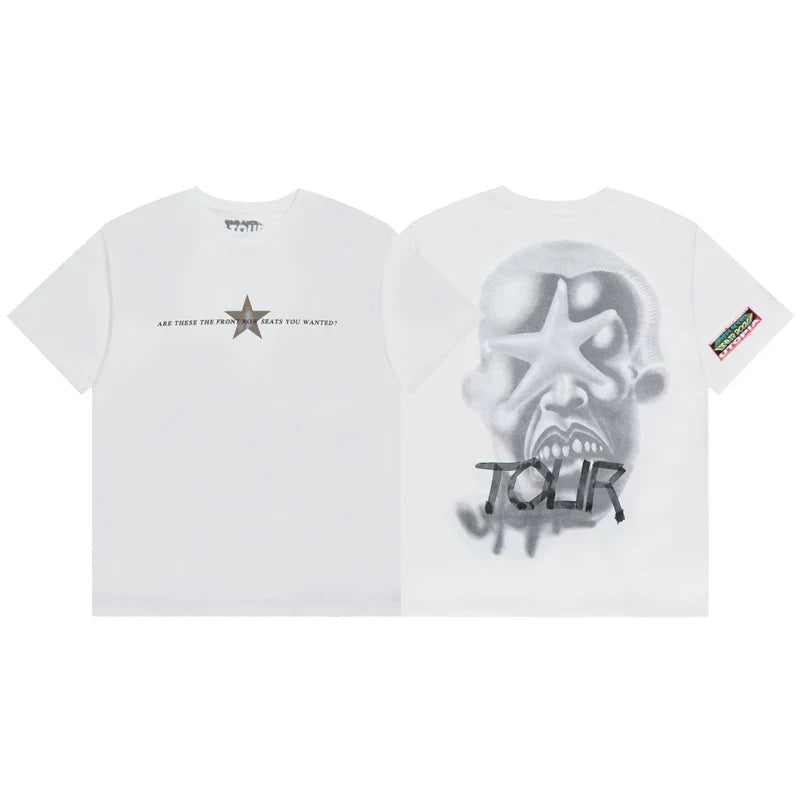 Travis Scott Urban Graphic Print Streetwear Tee