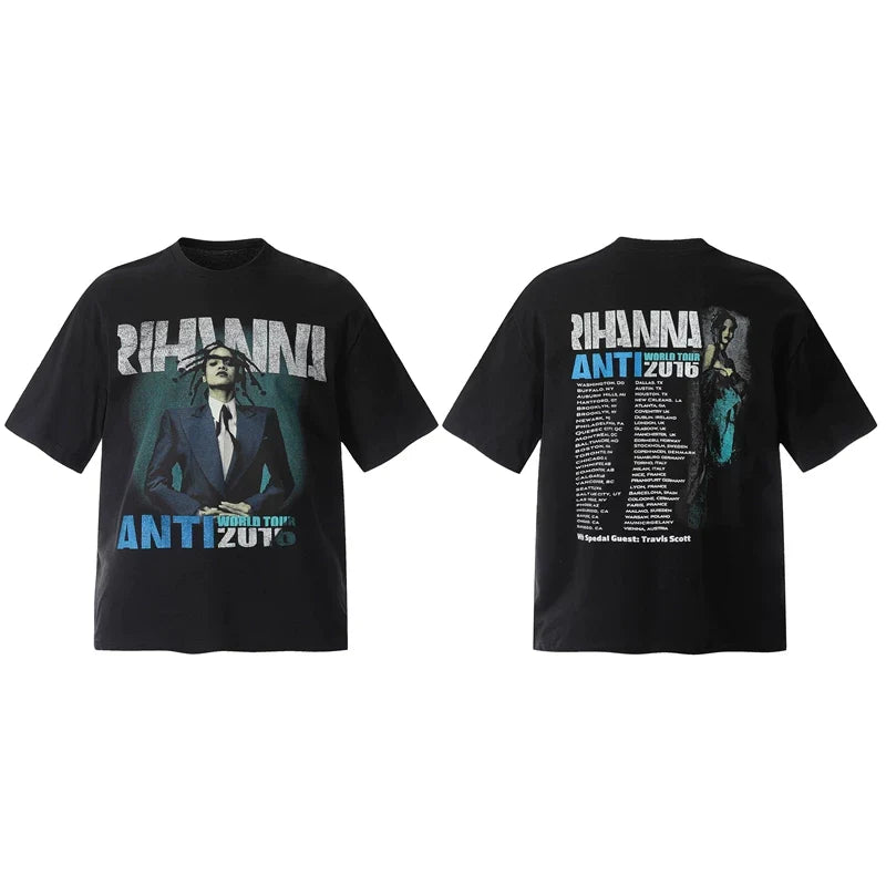 Travis Scott Hip Hop Graphic Casual Street Tee