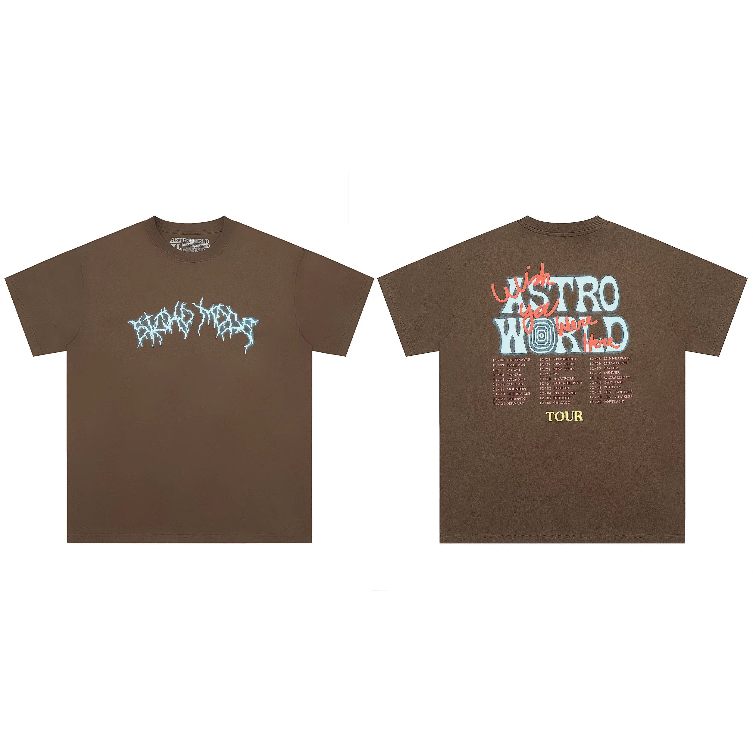 Travis Scott Street Fashion Graphic Short Sleeve T-Shirt