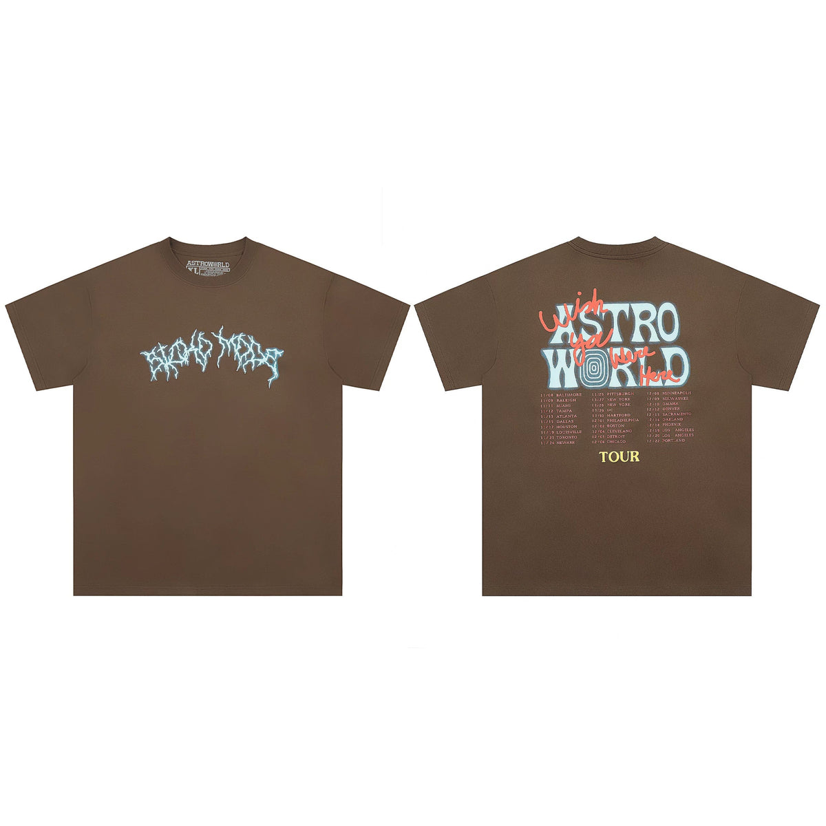Travis Scott Street Fashion Graphic Short Sleeve T-Shirt