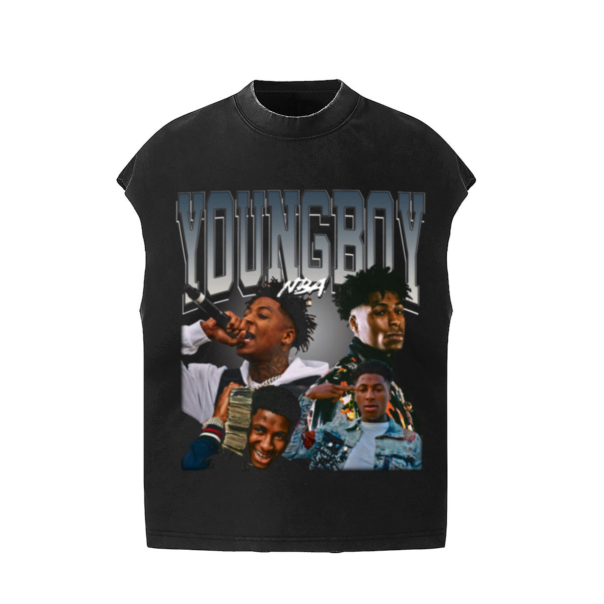 Travis Scott Casual Streetwear Sleeveless Summer Tee