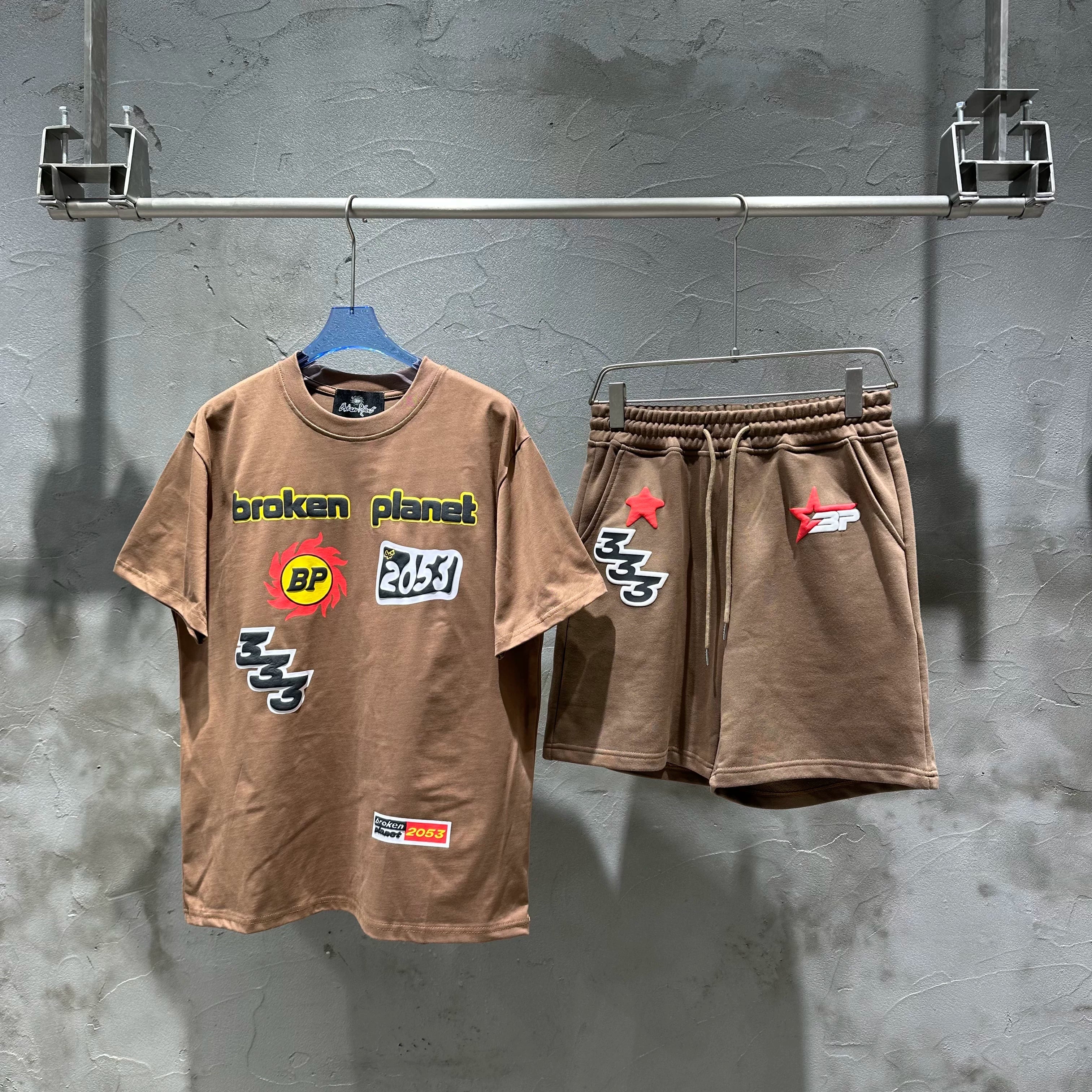 Broken Planet Cotton Tee & Shorts Set