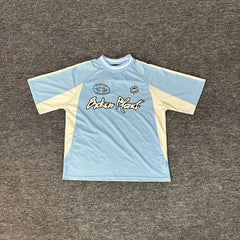 Broken planet summer sports and leisure contrasting color jersey