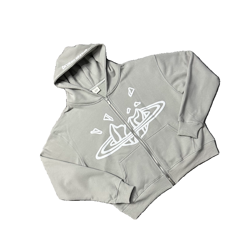 Broken Planet Foam Print Zip Hoodie