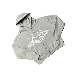Broken Planet Foam Print Zip Hoodie