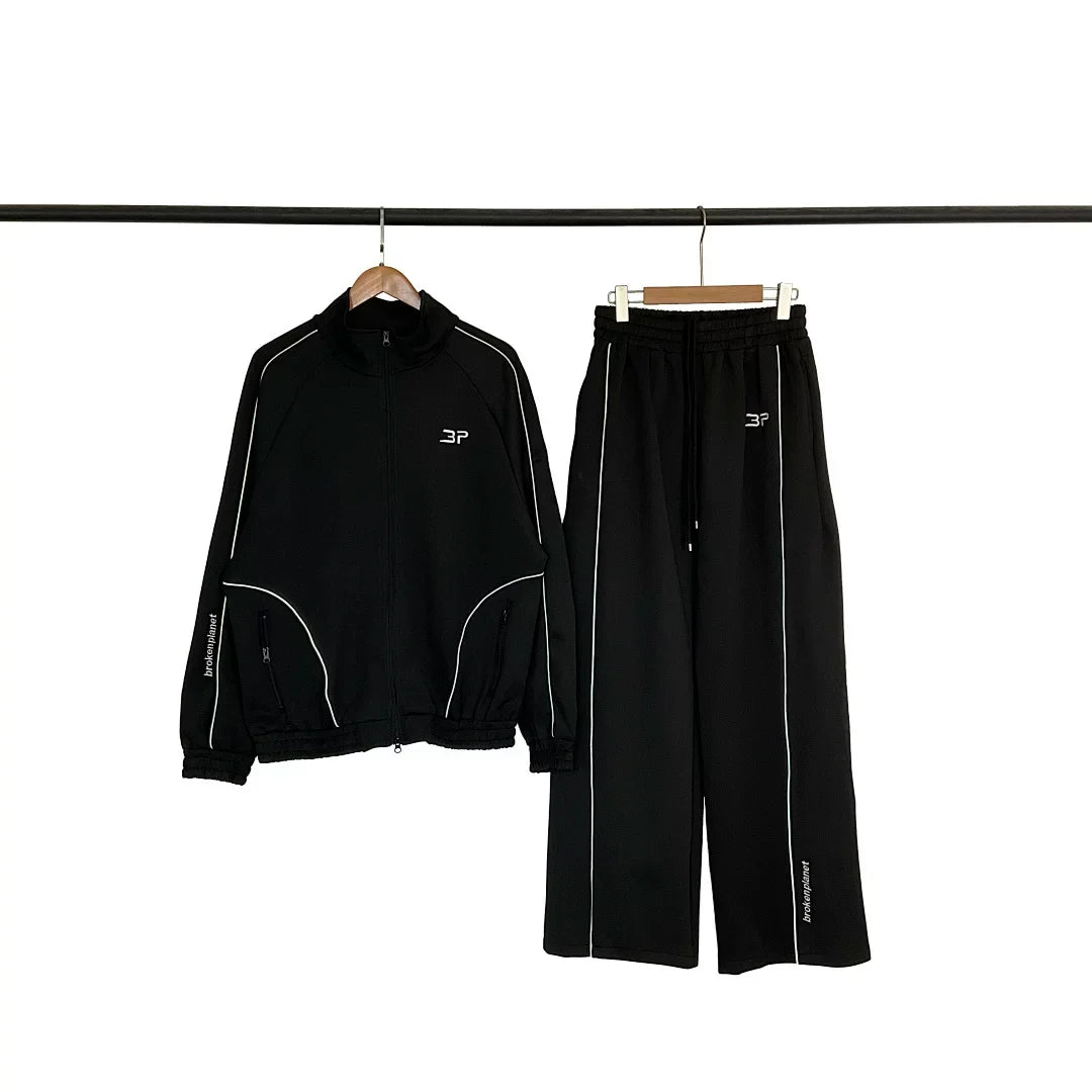Broken Planet Embroidered Zip Hoodie Set